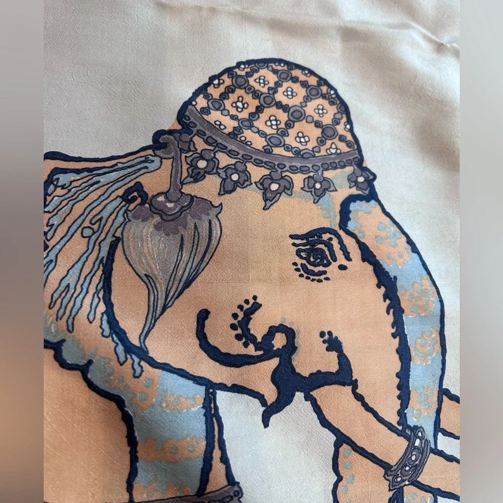 Jim Thompson Silk Elephant Scarf